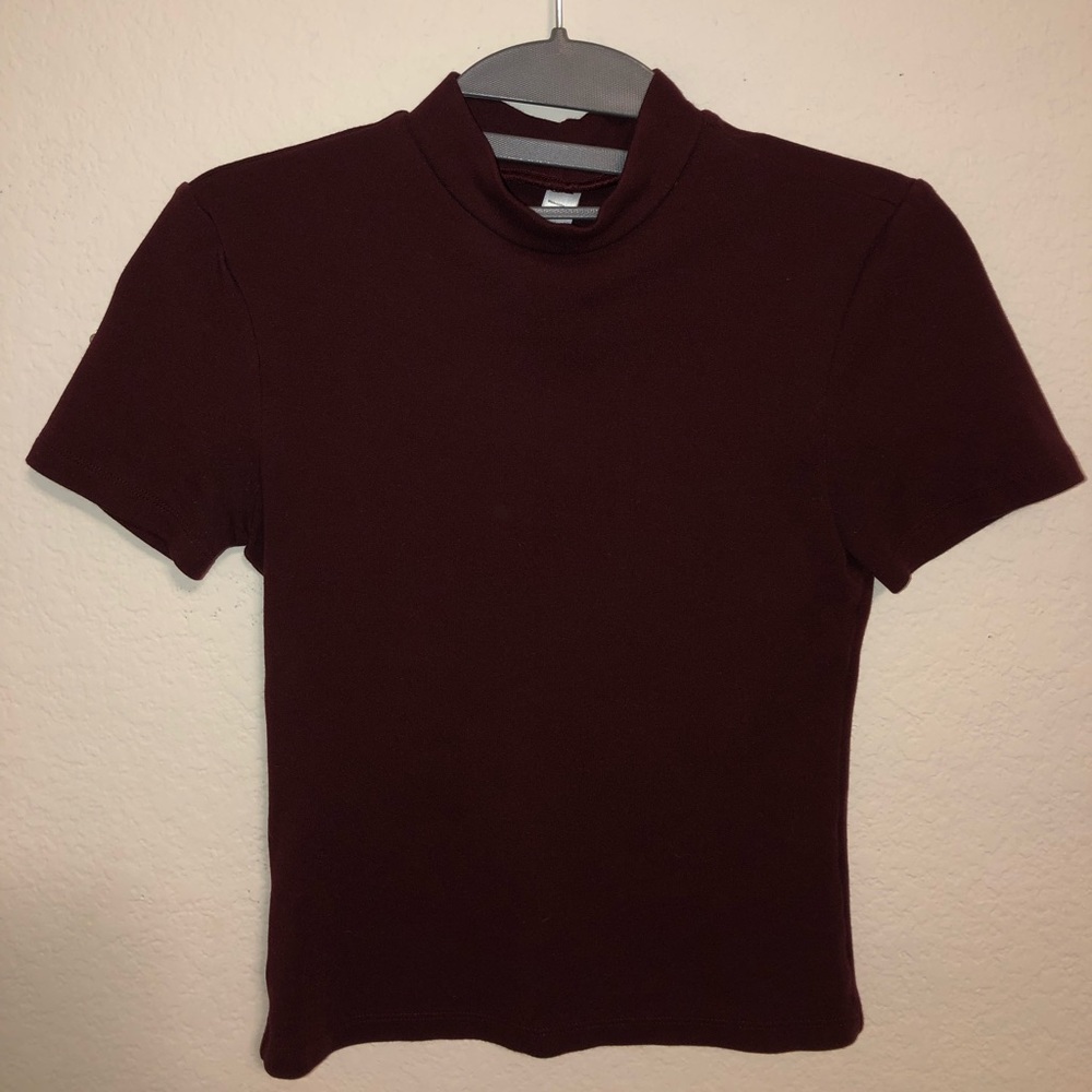 American Apparel Maroon Crop